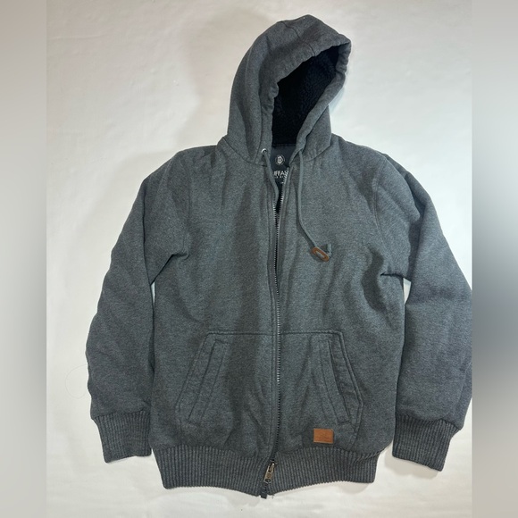 Buffalo David Bitton Charcoal Zip-Up Sweater - Picture 2 of 7